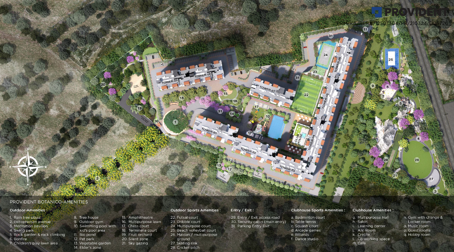 Provident East Lalbagh Master Plan